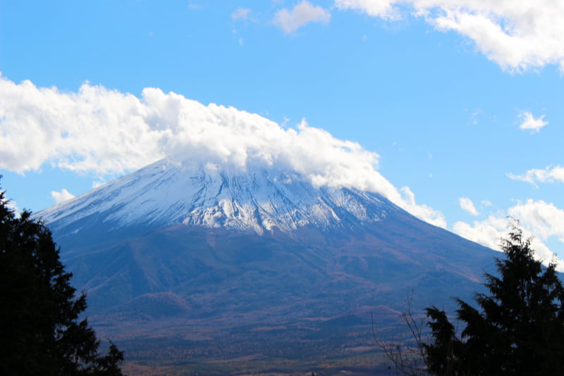 足和田山五湖台から見える富士山