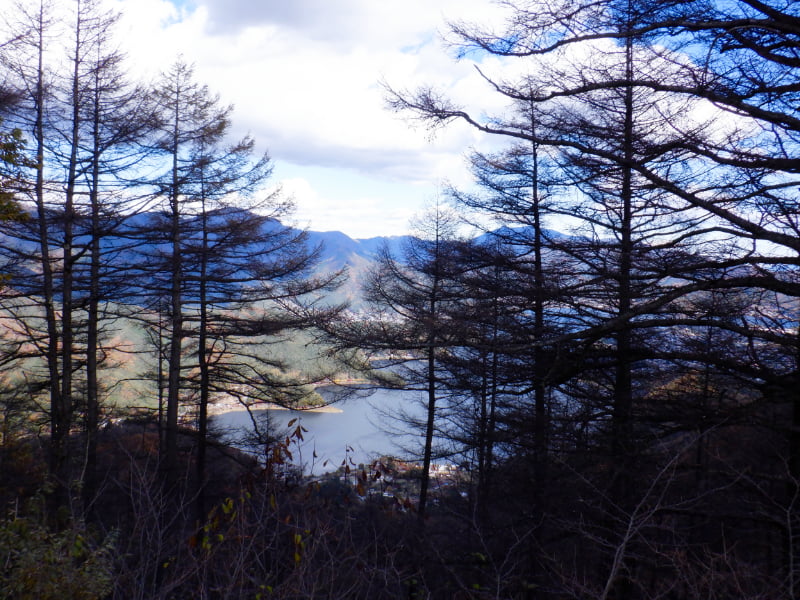足和田山五湖台から見える河口湖