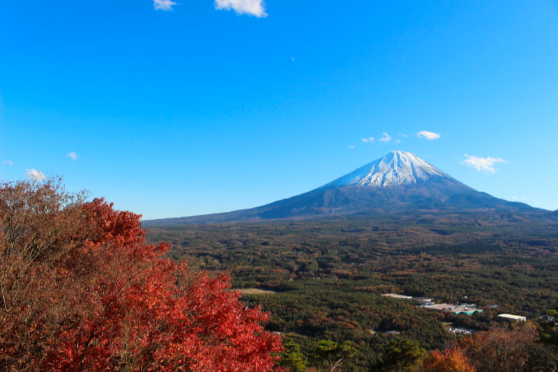 展望レストハウスから富士山を眺める