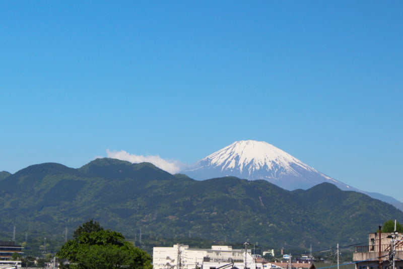 富士山。小田急新松田駅から撮影