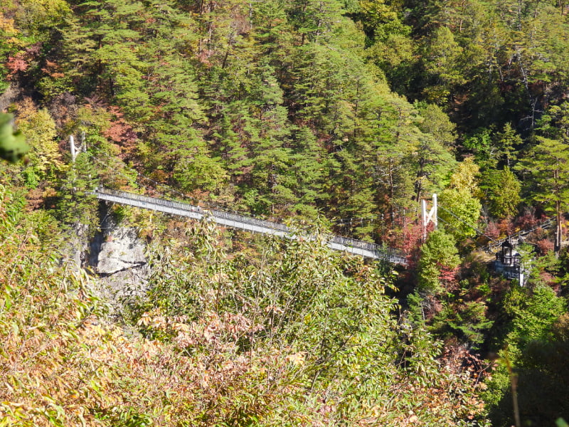 瀬戸合峡を見晴茶屋から