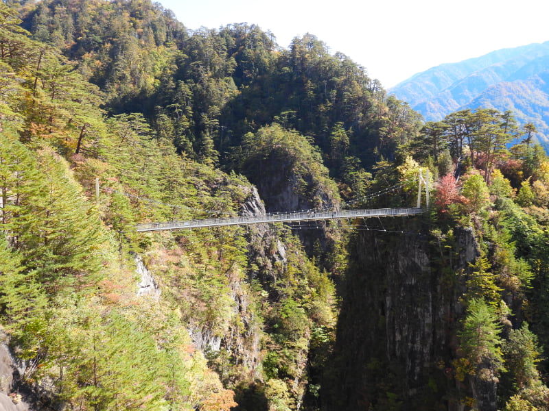 川俣ダムから吊り橋